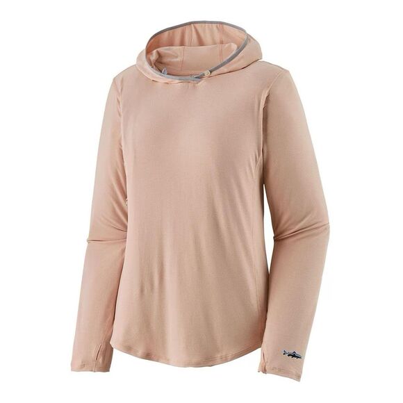 Patagonia Tropic Comfort Hoodie M Pink & Gray Size Medium Long Sleeve Base Layer - Picture 1 of 7